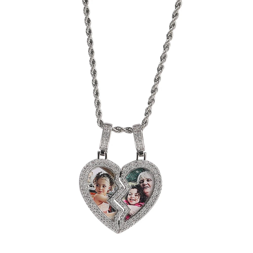 [Custom] Heart Photo Pendant