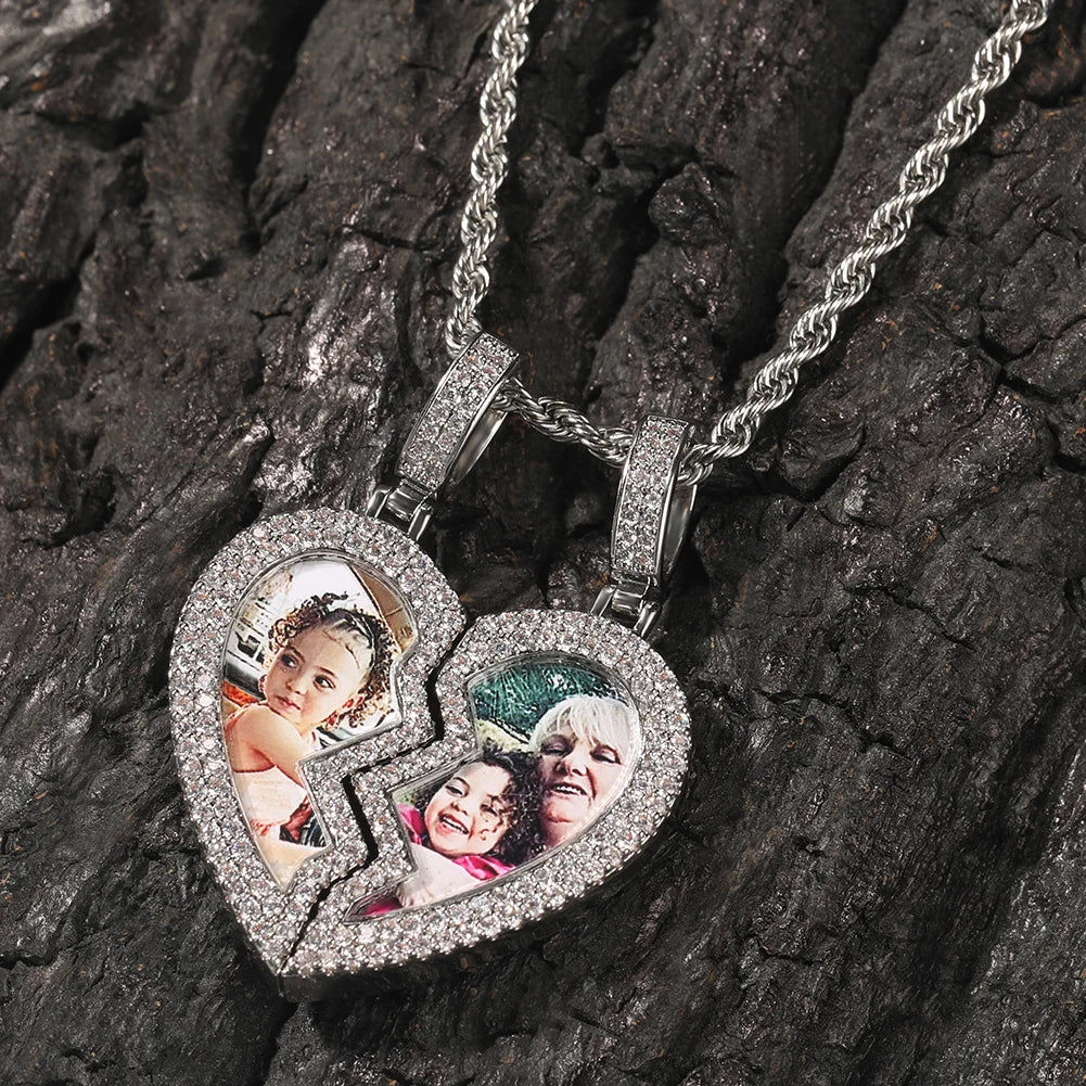 [Custom] Heart Photo Pendant