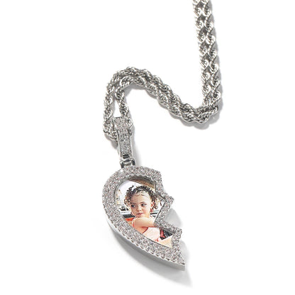 [Custom] Heart Photo Pendant