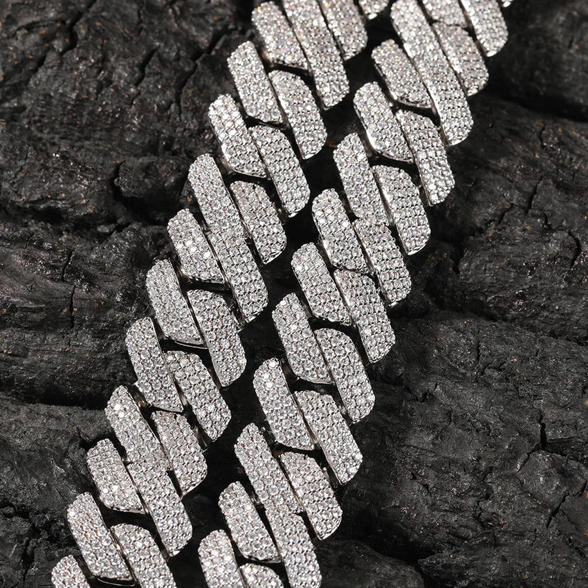 20mm 3 row Big Cuban Chain/Bracelet