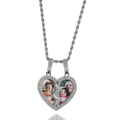 [Custom] Heart Photo Pendant