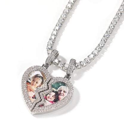 [Custom] Heart Photo Pendant