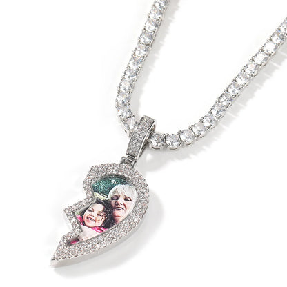 [Custom] Heart Photo Pendant