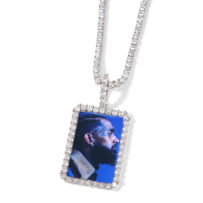 [Custom] Photo Rectangle Pendant