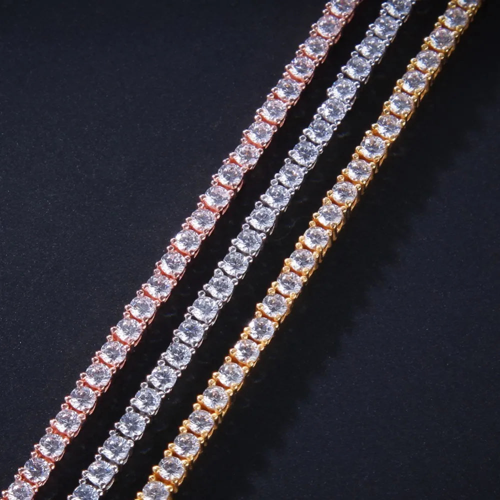 3mm CZ Necklace Tennis Chains