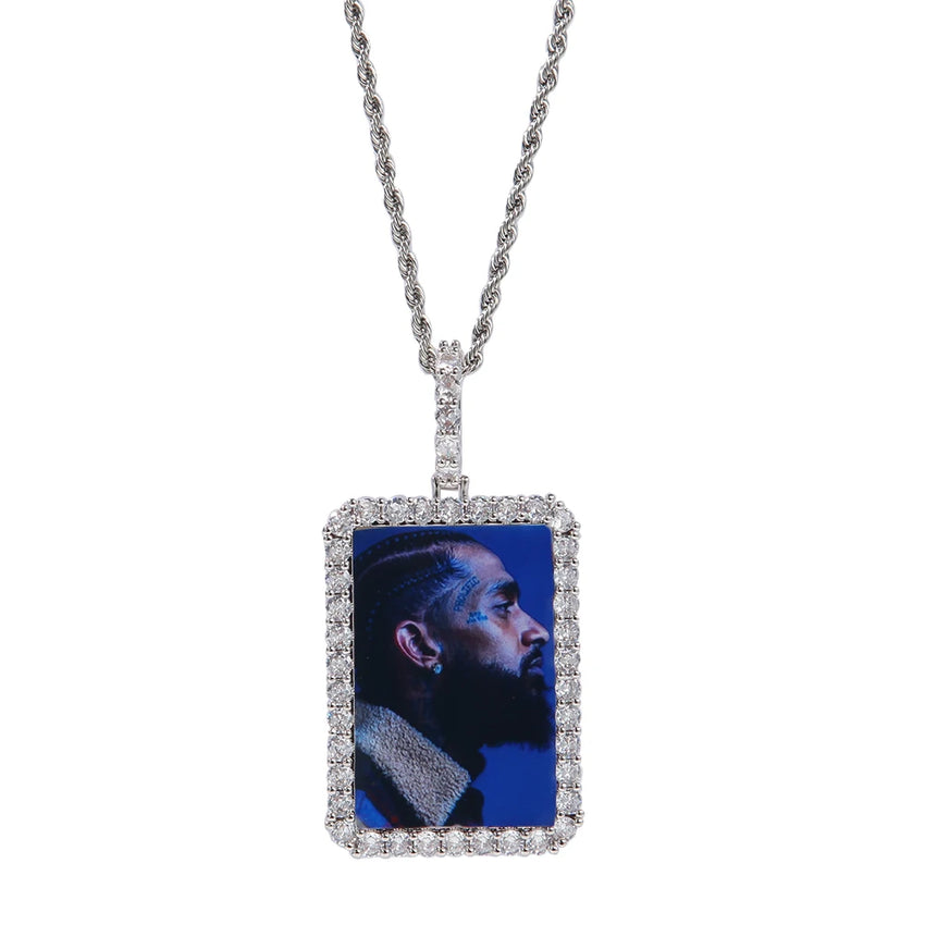 [Custom] Photo Rectangle Pendant