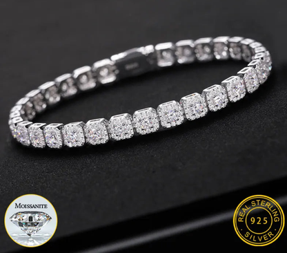 VVS1 Moissanite 6mm Width Bracelet