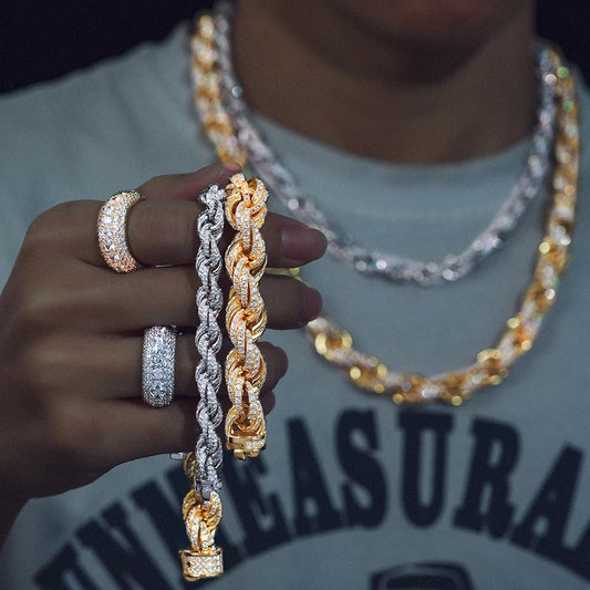 VVS1 Moissanite Rope Chains