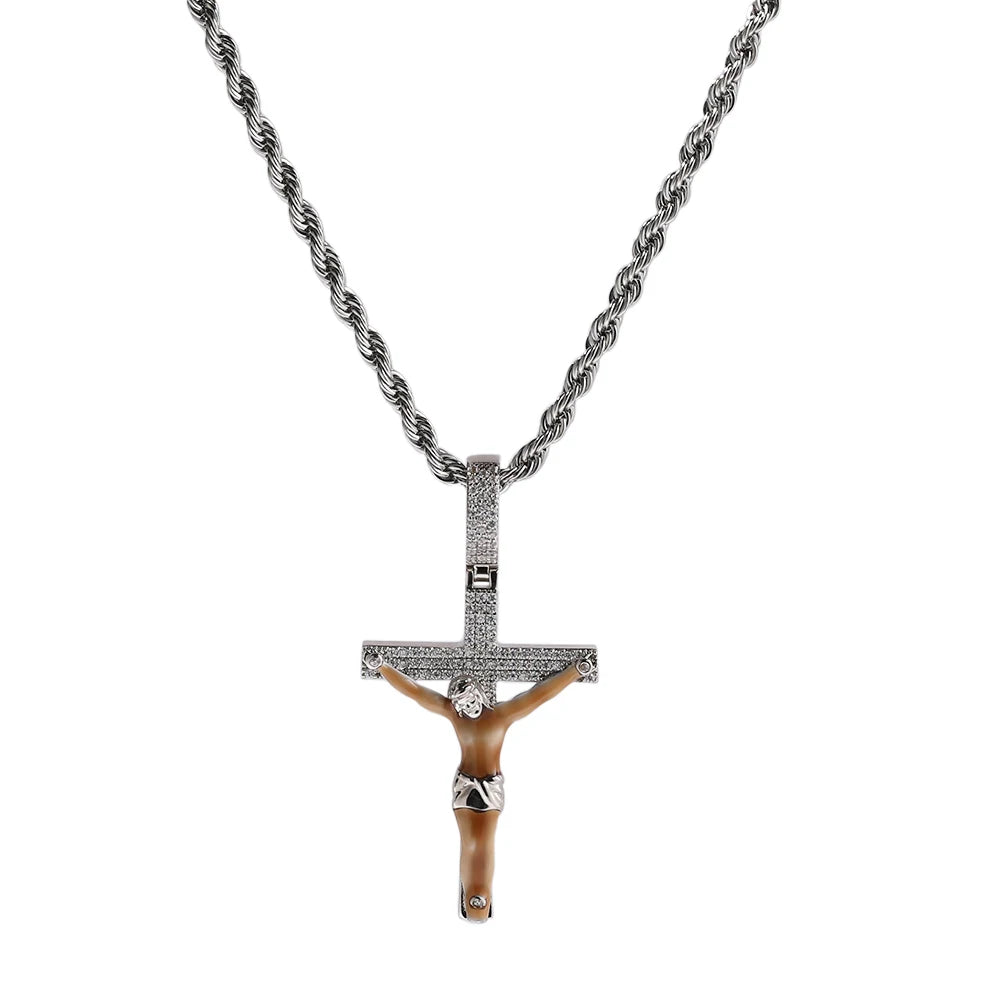 Crucifix Cross Pendant Necklace