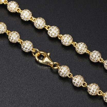 VVS1 Moissanite Beads Chain