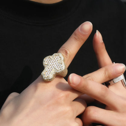 Baguette Cross Ring