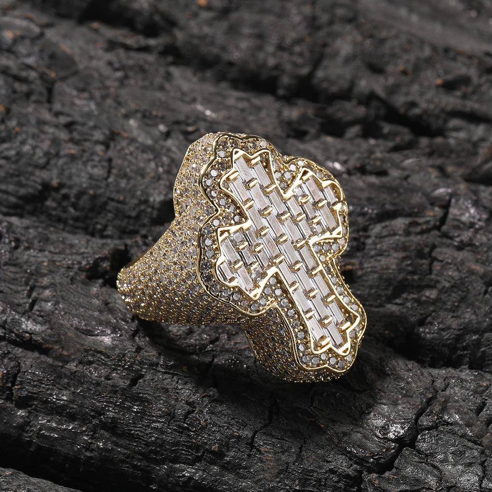 Baguette Cross Ring