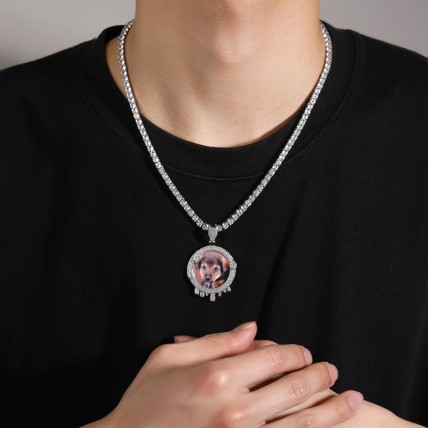 [Custom] Round Photo Pendant