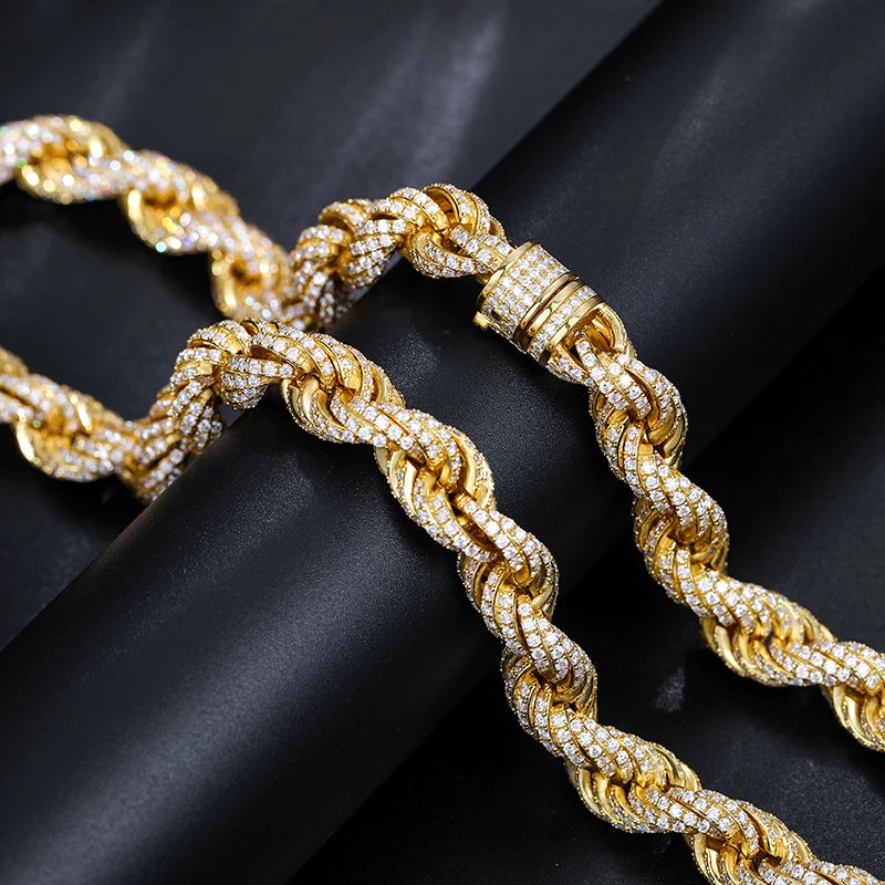 VVS1 Moissanite Rope Chains