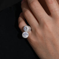 VVS1 925 Silver Moissanite Diamond Rings