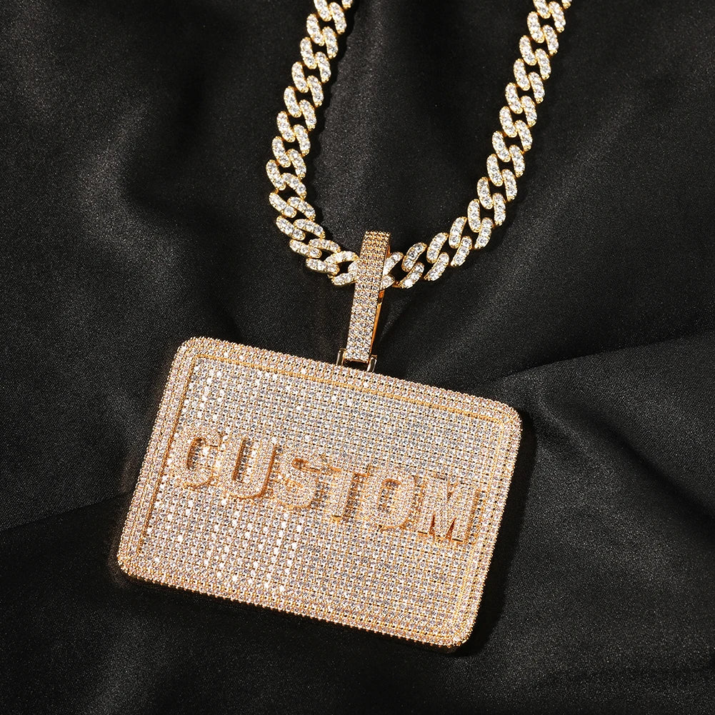 [Custom] Square Plate Pendant