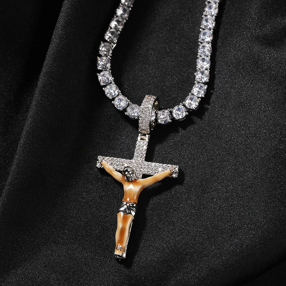 Crucifix Cross Pendant Necklace