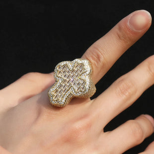 Baguette Cross Ring