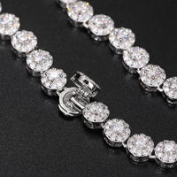 VVS1 Flower Set Moissanite Chain/Bracelet