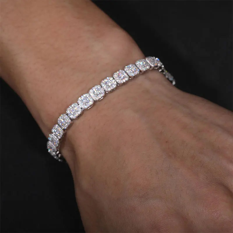 VVS1 Moissanite 6mm Width Bracelet