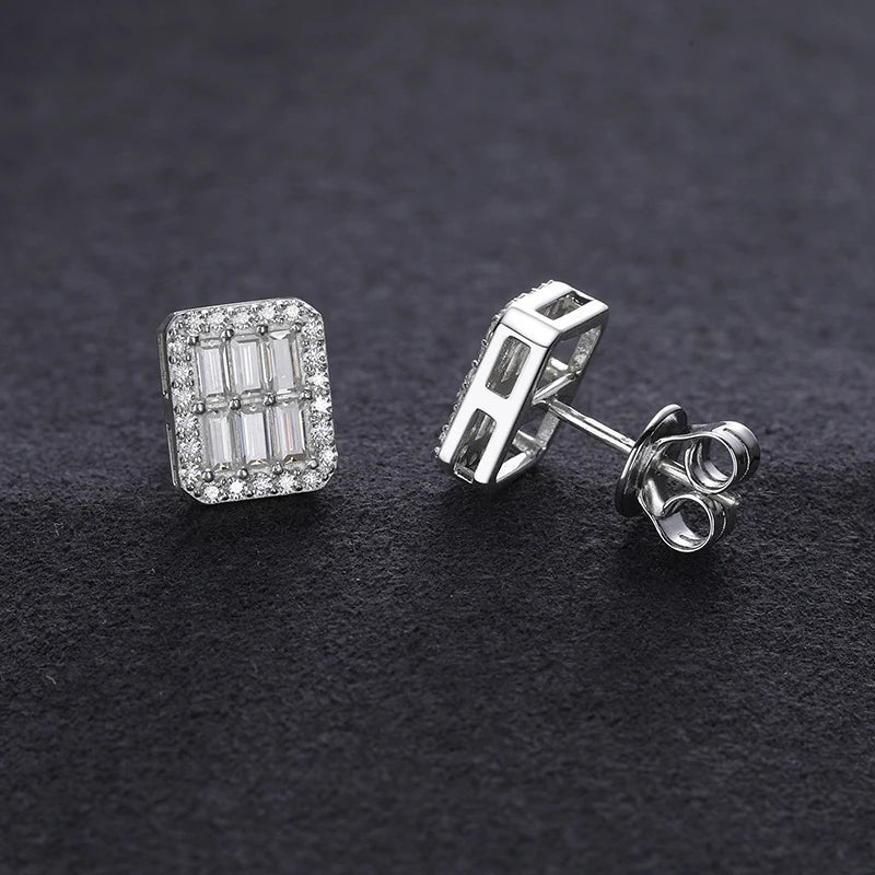 VVS1 Baguette Moissanite Earrings