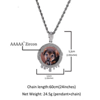 [Custom] Round Photo Pendant