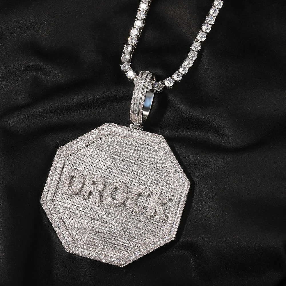 [Custom] Hexagon Name Pendant