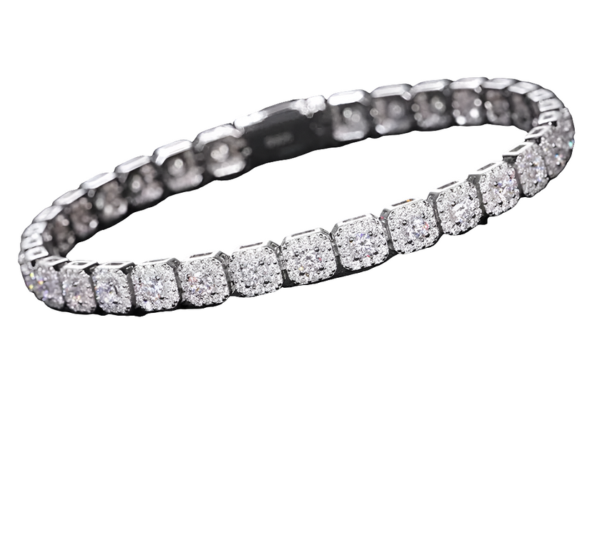 VVS1 Moissanite 6mm Width Bracelet