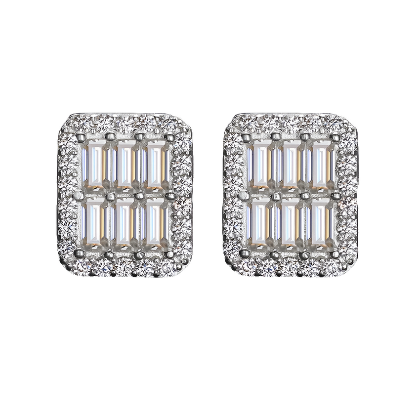 VVS1 Baguette Moissanite Earrings