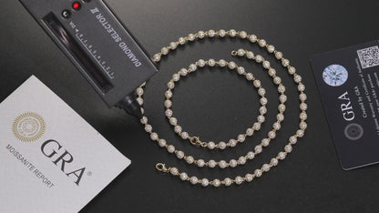 VVS1 Moissanite Beads Chain