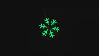 VVS1 Moissanite Glow In Dark Snowflake Pendant