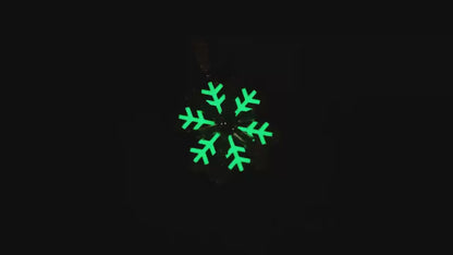 VVS1 Moissanite Glow In Dark Snowflake Pendant